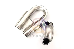 Wholesales Stainless Steel 304 and 316 Marine Grade Wire Rope Thimbles Wire Rope Stainless Steel Standard Thimble