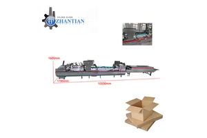 Automatic Cold Glue Case Folder Gluer Machine Eco-Friendly High-Speed