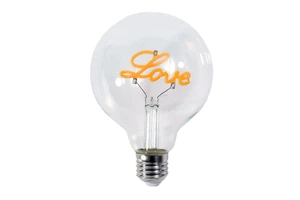 G95 Creative LED Table Lamp Chandelier 4W E27 Base with LOVE Letter Pattern Retro Silk Festival Decoration for Residential Use