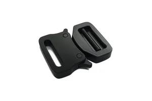 25mm Matt Black Zinc Alloy Belt Buckle Small One-Button Release Clip Classic Multi-Purpose Tactical for Versatile Use Waterproof