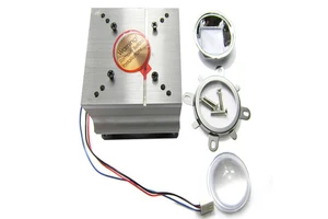 20W~50W Aluminum LED Street Light Heatsink with Fan and 44mm Glass Reflector Cup Lens for Spot Light or Downlight