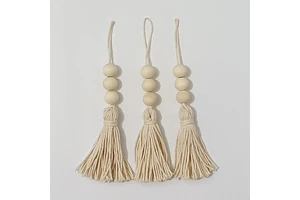 Tassel Fringe Ornaments Tassel Macrame Cotton Cord Ornaments Wholesale Tassels Keychain
