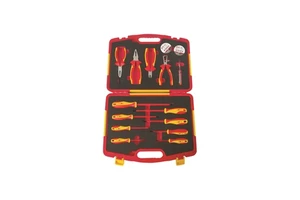 HENITUER S680A-15 15PCS Insulated Tool Set High Hardness Multifunctional Tested by 10000V High Voltage 15PCS Insulation Tool Kit