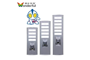 Aluminum Solar Led Street Light All In One with 3-5 Years Warranty for Construction Site Lighting, Competitive Price