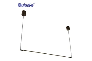 Home Lighting Dining Room Bedroom Decorative 20w Aluminum Acrylic Modern LED Linear Pendant Light