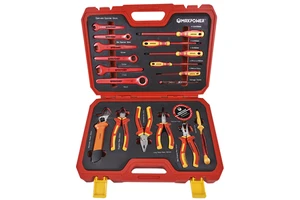 VDE Insulated Tool Set CE60900 Hand Tool Set Brand High Quality 19PCS 1000v with Cordless Drill Yellow