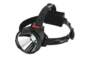 Super Bright LED Cup Spotlight Headlamp Long-Range 500 Meters USB Charging IP68 Rating with Lithium Ion Battery
