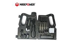 Maxpower Oil Pot Shape Basic Tool Kit 21 Pieces Small Tool Box Set for Homes Offices