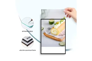 Wholesale Wall Mounted Slide In LED Display Ultra Slim Light Advertising Display Frame LED Light Box For Shop