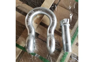 20 Ton Drop Forged US Type Bow Shackles with Square Head Screw Pin Hot Galvanized Carbon Steel Shackle
