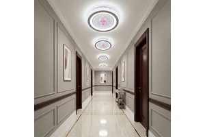 Iron Base Surface Mounted Ceiling Light LED Romance Rose Artificial Flower Decor Ceiling Lamp Bedroom Use