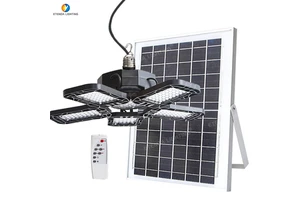 Newest 1/2.3.4 Head IP65 Outdoor LED Solar Shed Pendant Light Garden Indoor Use Remote Control High Brightness Easy Installation