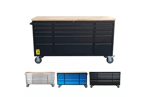 Luxury Auto Repair Workstation Garage Automotive 72inch Heavy Duty SS430 Tool Cabinet Mildew Proof Workbench With Storage