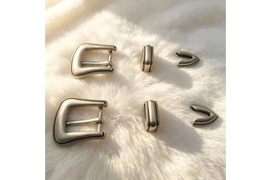 Belt Buckle Manufacturer Inner Size 40mm Zinc Alloy 3pcs Buckle Set Pin Belt Buckle
