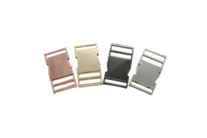 MZ High Quality Buckles Bag Accessories Metal Buckles Customized Logo DIY Hardware Tuck Lock Purse Buckle for Handbag Making