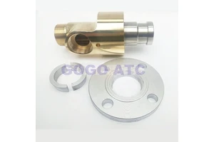 Two-way Left/Right-hand Thread Rotary Joint Cooling Water System Rotating Connector Flange HS-GF 1 Inch-3/8 Brass Swivel Fitting