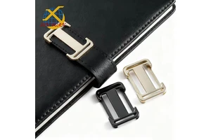 Xinyuan Hardware Factory Wholesale Alloy Metal Notebook Hardware Snap Fasteners 40x26mm 8.3g Gold/Black Bags Belt Buckles