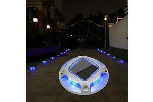 Aluminum IP67 Durable Solar Deck Light Waterproof Outdoor Decor for Garden Backyard Sidewalk Marker Dock Light