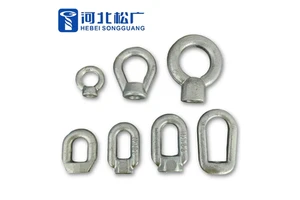 High Quality Durable Eye Nut Forged Steel Stainless Steel Oval Eye Nut Thimble Eye Nut for Electrical Power Accessories