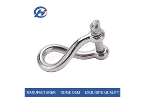 Stainless Steel Twist Shackle 304/316 Swivel Lifting Shackle Rigging Hardware for Marine Offshore Construction Chemical