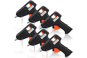 10W Hot Small Glue Gun Kit Safe Glue Gun with 2pc Glue Sticks for Kids DIY Crafts