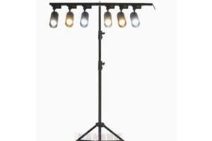 Stage Lantern Stand Hand-cranked Lifting Flowing Stage Lamp Horizontal Pole Tripod Bar Lights for Wedding Performance