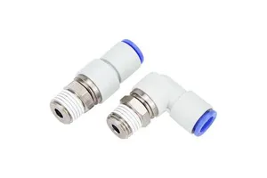 KSL 360 Rotating Quick Connector Elbow KSL6 8 10-10 02 Air Pneumatic Fittings White 4-16mm One-touch Male Industry 1 Year