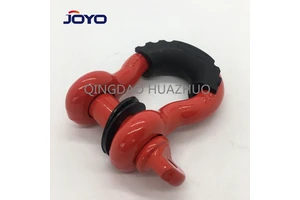 2 Pack D Ring Shackle 3/4" Heavy Duty Shackles with Isolator & Washers for Tow Strap Winch Off Road Vehicle Recovery...