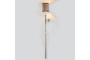 Copper Stick Wall Lamp Black Lampshade up Down Spot Light Decoration Porch Silver Wall Lights Villa Corridor Lamps