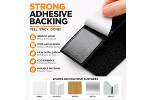 Factory SupplierSustainable Polyester Nylon Velcroes Hook and Loop Fastener Multiple Size Hook and Loop Tape Pur Adhesive