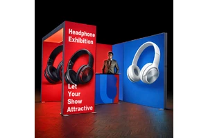 3x3m Reusable Exhibition Booth Portable Trade Show Booth Display Fair Stand Light Box Backdrop with Counter
