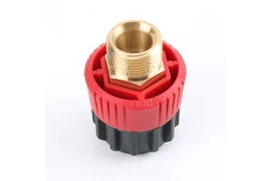 Anti-twisting Hose Connector M22 Male + M22 Female High Pressure Washer Swivel Connector Car Washing Rotating Brass Adapter
