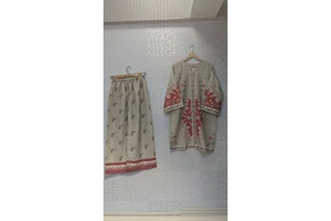 FUSION Digital Coords Set SL00247 Bohemian Style Three Quarter Sleeve Tops for Spring/Summer Price 1749!