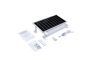 Waterproof Solar Batten Tri-proof Plastic IP66 LED Linear Light 420mm 20W Remote Control Microwave Sensor Warehouse Lighting