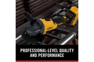 High Performance Brushless Angle Grinder Battery-Powered Slide Adjustable Speed Setting for Heavy Duty Grinding Polishing