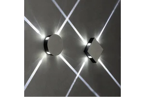 Kontak Indoor 4 Way Narrow Beam Lights Round Spot Lamp Led Wall Light