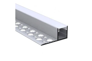 Black Drywall Corner Aluminum Stair Sample Kit Plaster Angel Profil Strip Aluminium Round Floor Recessed Diffuser LED Profile