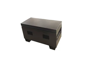 36 Inch Black Forklift Iron Steel Job Site Box Tool Storage Truck Bed