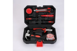 Basic Home Repair and Maintenance 9pcs Household Tool Kit with Mini Hammer and Pliers
