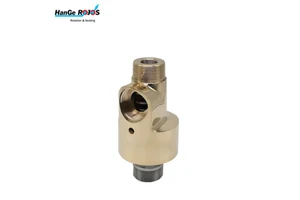 HS-G High-Temperature Brass Swivel Joint Two-Way Flow Thread Connection for Hydraulic Water & Air Rotary Union