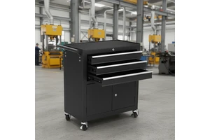 Black Steel Tool Cart Removable Lockable Tool Cabinet for Workshop Use and Storage Metal Iron Tool Trolley Tool Cabinet OEM