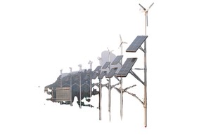 Solar Energy Decorative Street Lighting Pole , Garden Lamp Post
