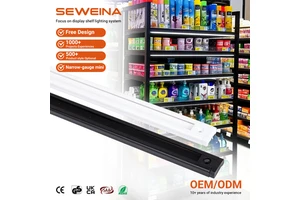 Factory Sale Magnetic Conductive Groove Power Track Rail System Guide Rail Direct Supply Small Power Track for Shelf Lighting