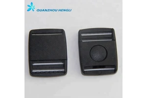 20/25mm POM Plastic Center Release Side Release Buckle Black for Bags/Hats