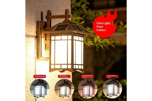 Solar Aluminum Wall Lamp Outdoor Waterproof LED Garden Courtyard Villa Light Wall Lamp Outdoor Waterproof Ip55 Corridor Light