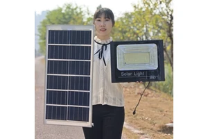 Super Bright Waterproof Home Outdoor Courtyard Light New Rural Photovoltaic Street Light LED High Power Solar Projection Light
