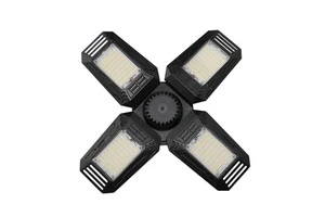 LED Garage Light 12000LM Foldable Deformable Garage Ceiling Light Super Bright 4 Panel Garage Led Light