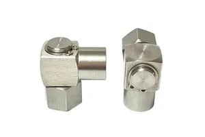High Pressure SUS304 90 Degree Stainless Steel Rotary Elbow Female to Female Thread Swivel Pipe Fitting Connector Adapter