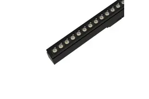 Commercial Twin Tube LED Linear Light, 120° Rotatable Angle UGR 19 IP20, Aluminum Track Lighting for Exhibition Booth Shop
