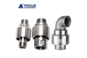Customizable Premium Pipe Fittings Swivel Joints 304 Stainless Steel Rotary Union High Pressure Straight Through Rotating Joint